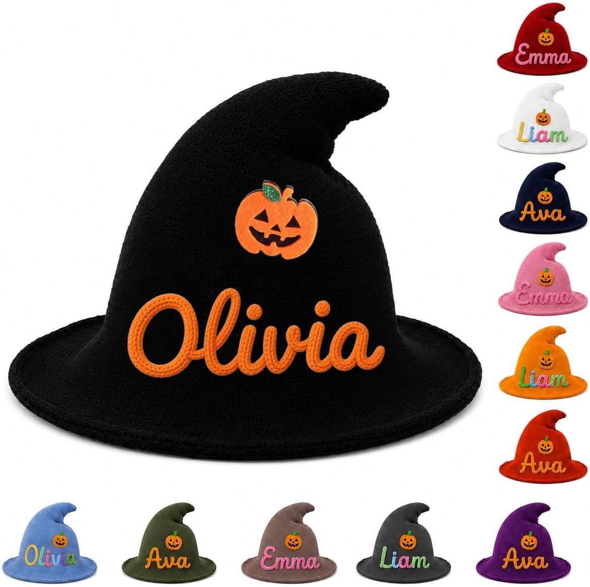 VKPOYNRO Personalized Customized Witch Hat