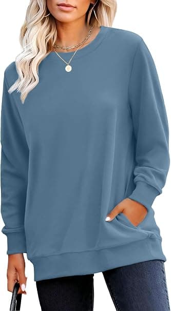 RUMIA Women Crewneck Fall Sweatshirt