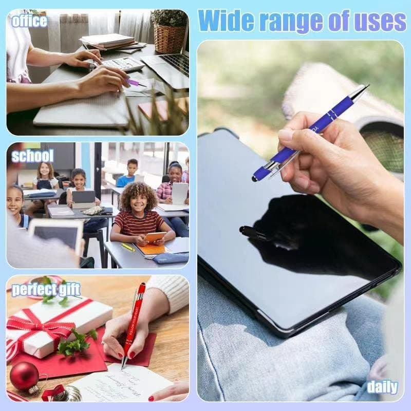 Greengines 10 Pcs Inspirational Pens Bulk, Motivational Ballpoint Pen with Stylus Tip Funny Ink Pens in Bulk Inspirational Gifts for Women Coworkers Office Supplies Black Ink… view 6