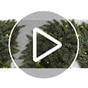 9FT Christmas Garland with Lights, Extra Full Lighted Cedar Garland view 6