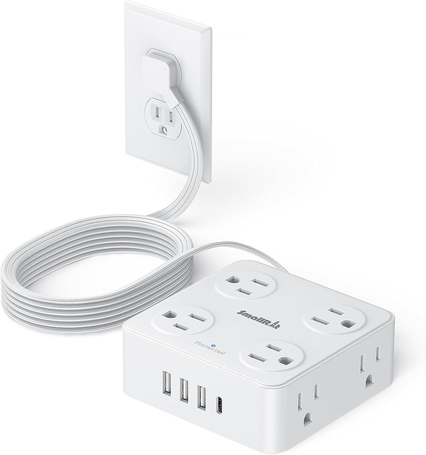 SMALLRT Power Strip with Surge Protector