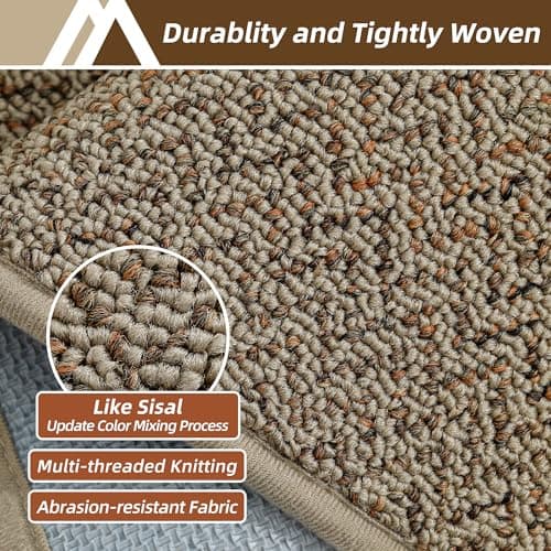 COSY HOMEER Kitchen Rugs Non-Slip Washable Kitchen Floor Mats 17"x30" Taupe view 3