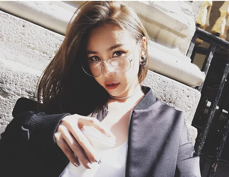 Kursan Clear Lens Aviator Glasses for Women Men Fashion Metal Frame Non-Prescription Eyeglasses (Gold) view 2