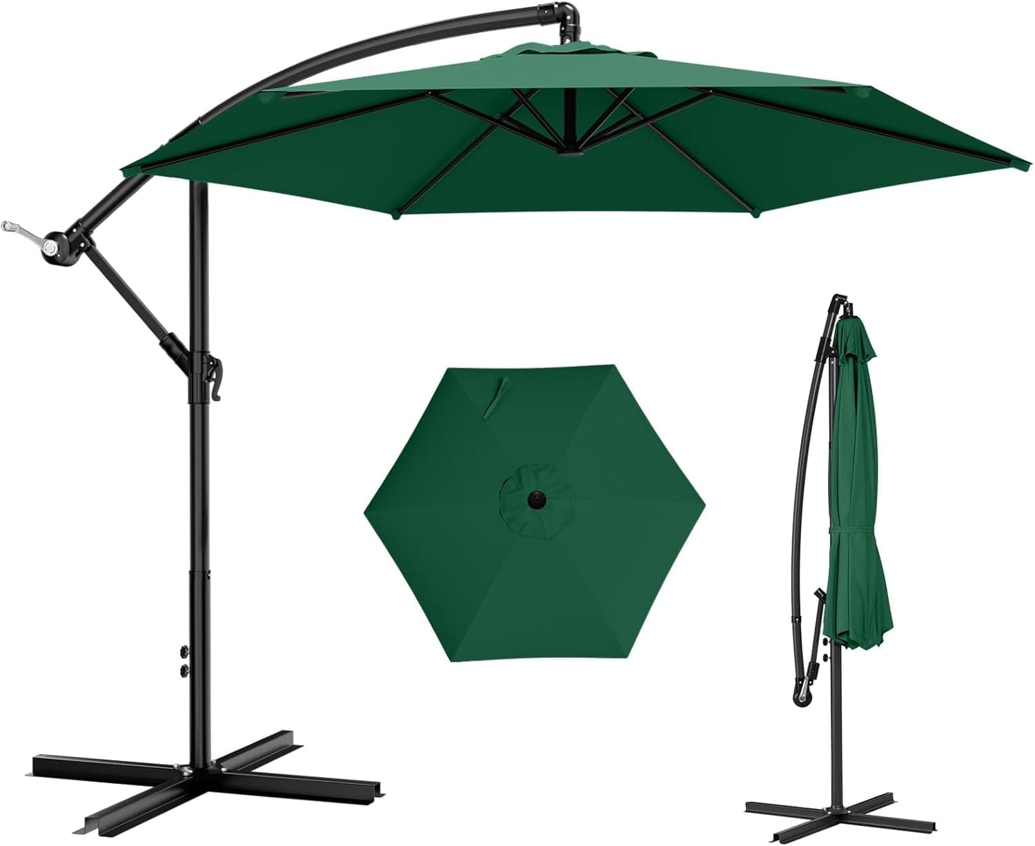 ARESHARK 10Ft Offset Patio Umbrellas