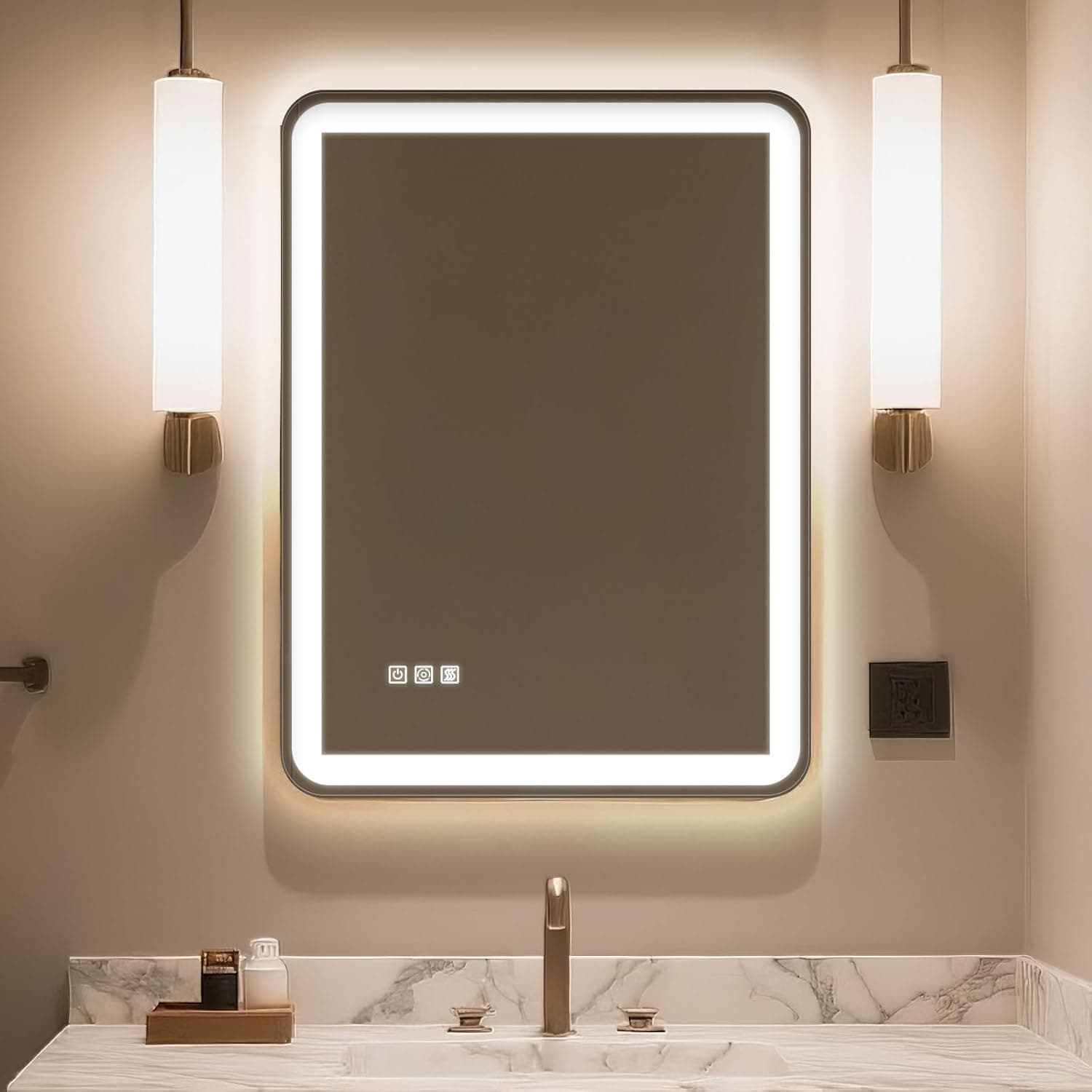 HABIUBIU 24""X32"" Led Bathroom Mirror — image 1