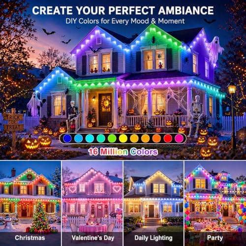 200FT Permanent Halloween Lights for House view 3