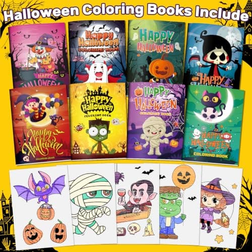 Elfew 24 Pack Mini Halloween Coloring Books for Kids Bulk view 3