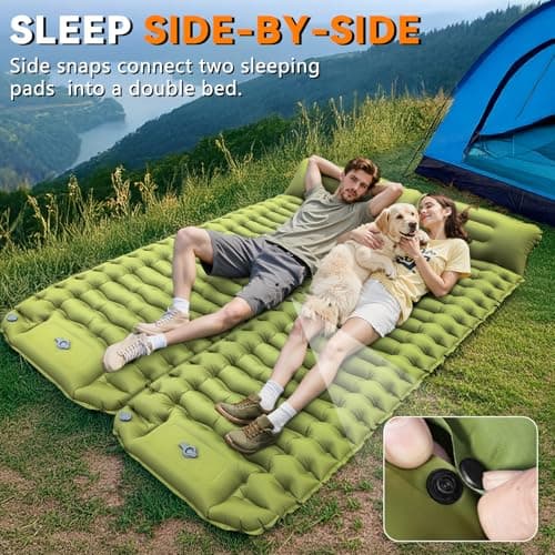 Sleeping Pad for Camping, Built-in Pump with Pillow | Waterproof, Air Mattress for Backpacking, Hiking, Tent, Overnight Travel, Compact & Comfortable for Outdoor Adventures view 5
