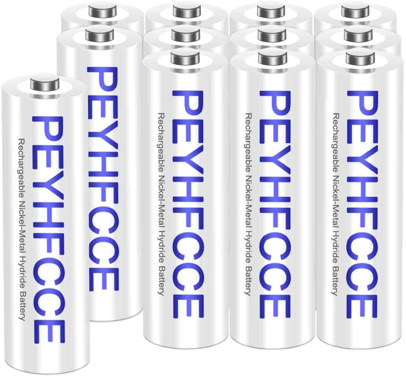 PEYHFCCE 1500mAh Rechargeable AA Batteries
