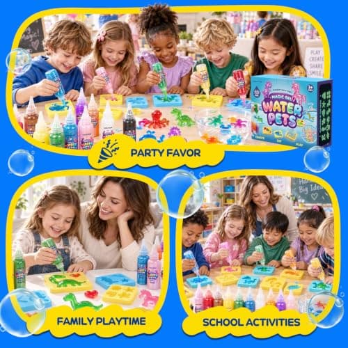 Magic Water Elf Toy Kit, DIY Squishy Maker Craft Kit for Kids Ages 4-12 | Make Your Own Water Pets Toys, Arts and Crafts Kit for Kids, Christmas Birthday Gifts for 4 5 6 7 8-12 Year Old Girls Boys view 6