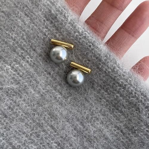 Hoop Earring Sterling Silver 40mm Plated Gold/Silver Trendy Earrings for Women 2024 Lightweight Hypoallergenic Earrings view 3