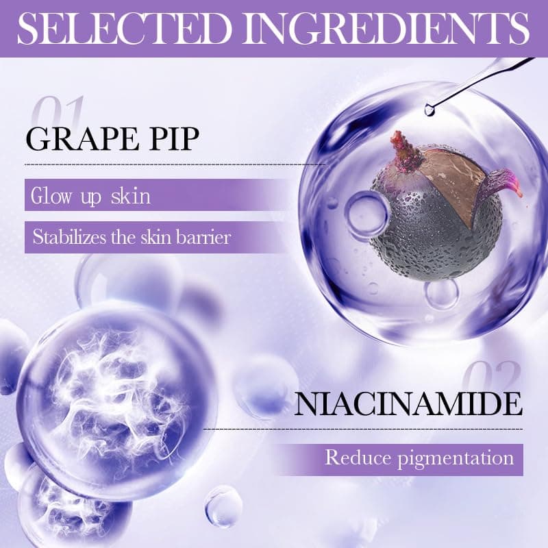 BeauBase Grapeseed Skincare Sets– Hydrating & Nourishing Skin Care Gift Sets for Women, Smooth, Even Skin Tone, Glow, for All Skin Types, Facial Skincare for Birthday Mother's Day Gift 6 Pcs view 2