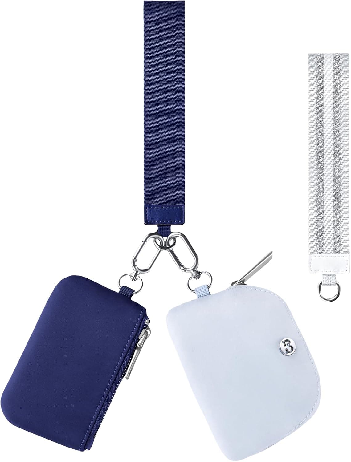 BABYSUN Mini Zip Around Dual Pouch Wristlet