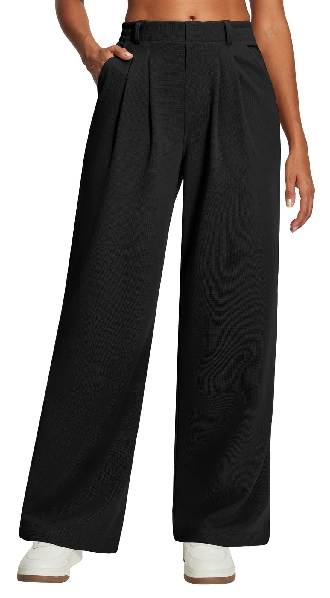Wide Leg Stretchy Work Pants Women Dress Pants Business Casual Outfits