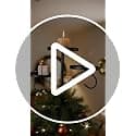 Christmas Tree Topper, 35.4'' Triple Topper Candle Holder, 3 Tier | Black Candle Holder for Christmas Tree, Light up for Indoor Bedroom Kitchen Decorations view 5
