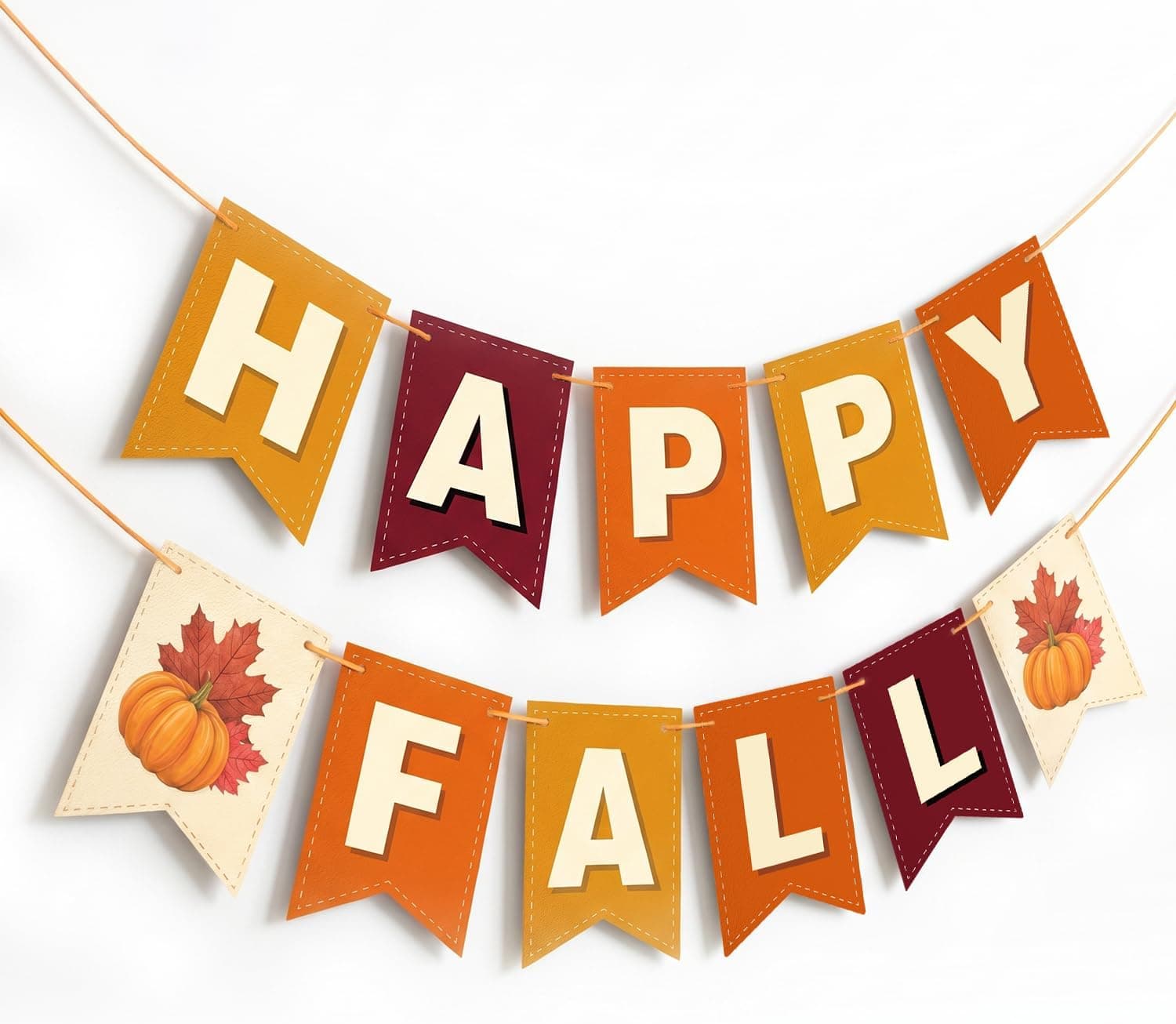 LARRAZABAL Happy Fall Banner Fall Decorations