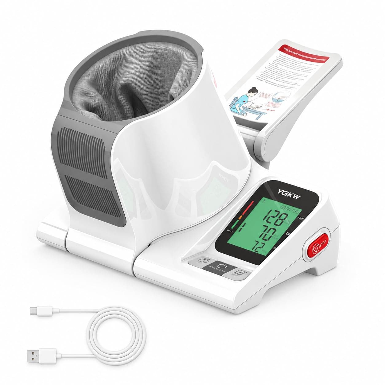 Blood Pressure Monitor for Home Use, No-Wrap Barrel-Type Upper Arm