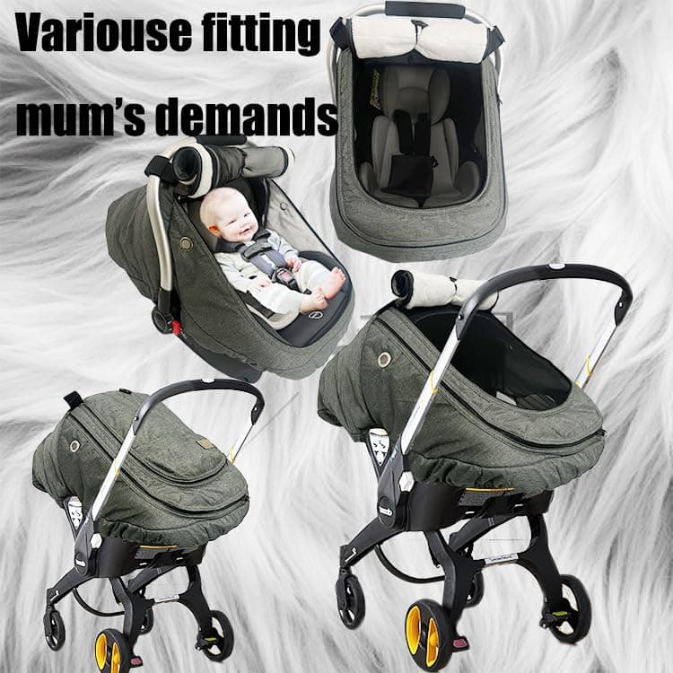 Car Seat Covers for Babies, Winter Fleece Covers Baby Car Seat Cover for Newborn Boy Girl,Universal Canopies Covers for Infants Carseat Cover Waterproof Protection Baby Covers Warm and Cozy view 7