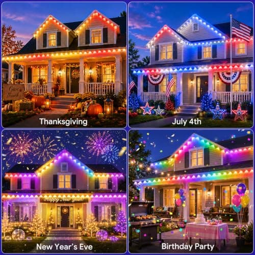 200FT Permanent Halloween Lights for House view 5