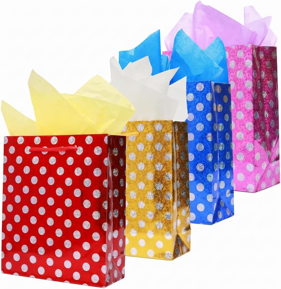 LWBDD 12 Pack Small Gift Bags