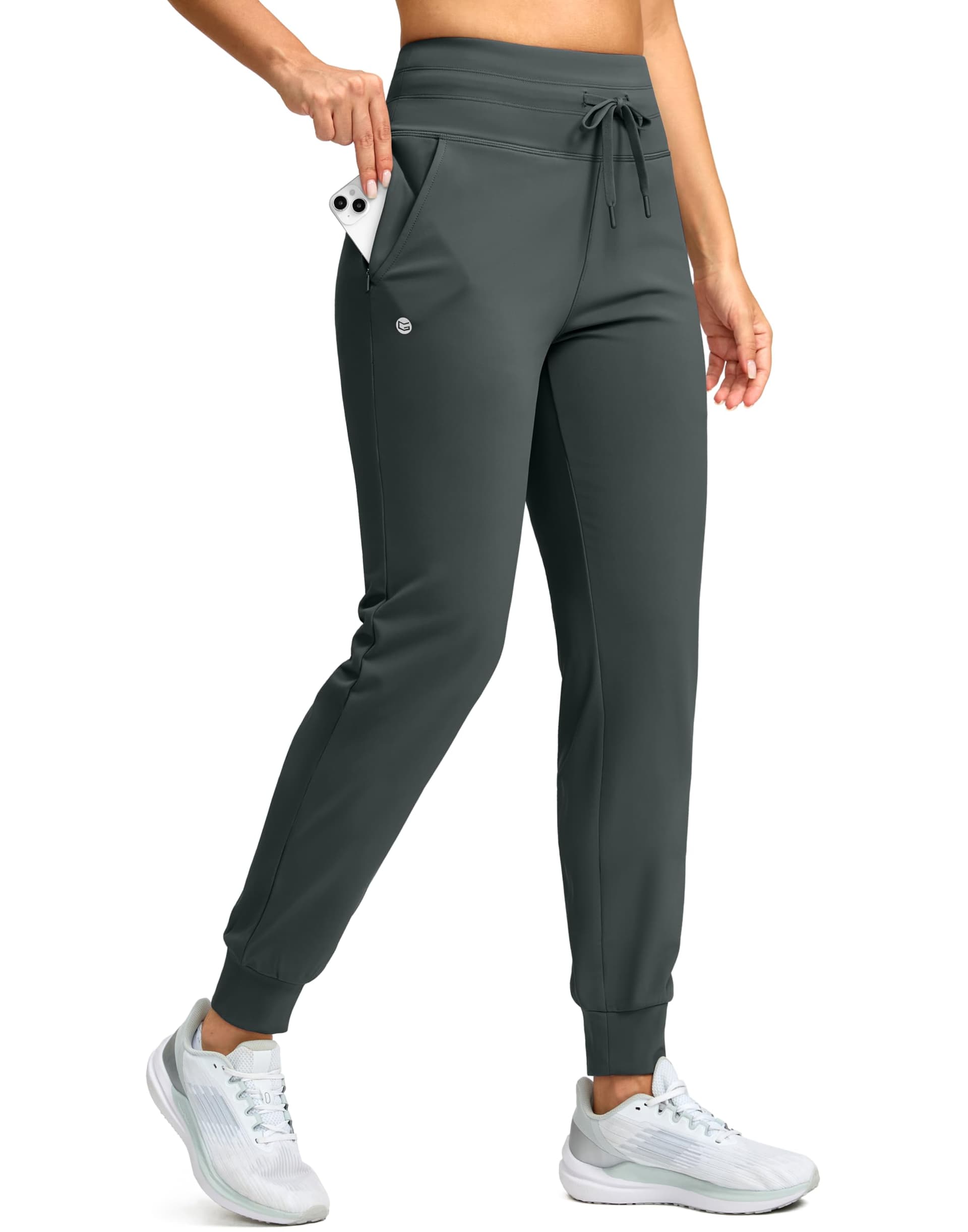 G Gradual Women's 28"/30"/32" Fleece Lined Pants Winter Thermal Joggers
