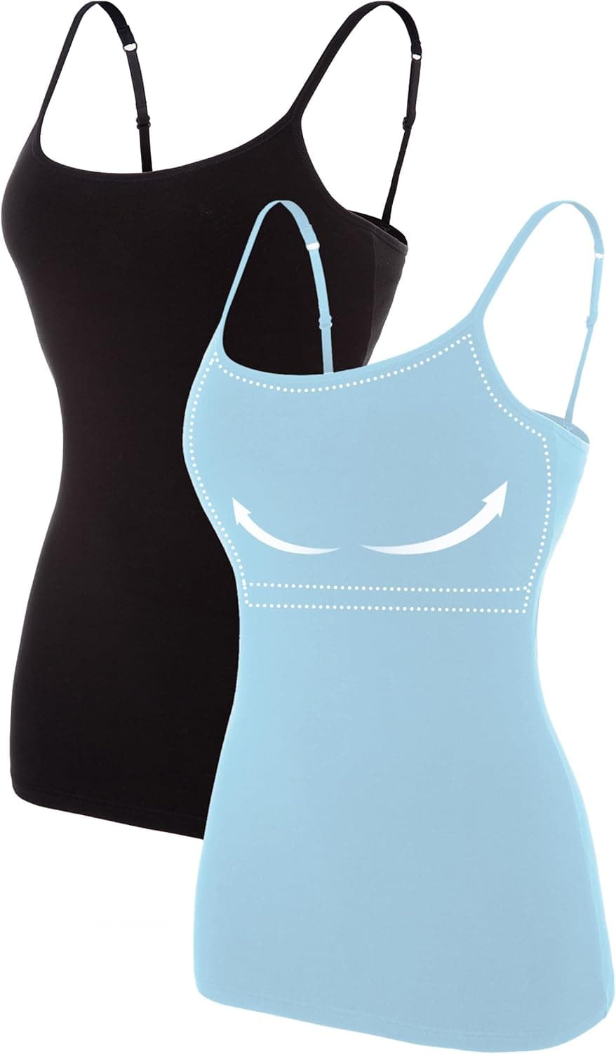 ATTRACO Womens Cotton Camisole 2 Pack