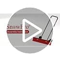 38 Inch Snow Shovel for Driveway, Brewin SnowPro Bi-Direction Heavy Duty Snow Pusher with Wheels and Angled Blade for Efficient Snow Removal, Back Saver Snow Plow for Doorway Sidewalk view 2