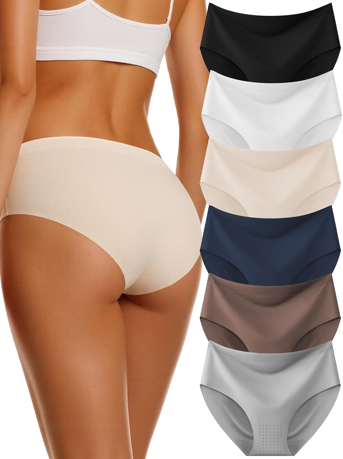 YIFUMEN Seamless Underwear 6 Pack