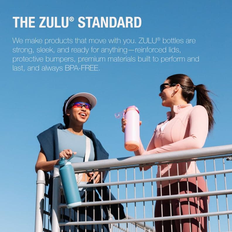 ZULU Powerfill Pro 64oz Half Gallon Stainless Steel Water Bottle with Quick Fill Lid, Triple Walled Vacuum Insulated Metal, Leak Proof Locking Lid, Sip and Chug, Reusable BPA Free, Black Monochrome view 5