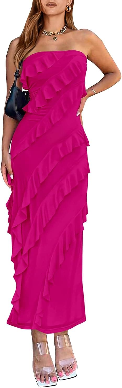 BTFBM Bodycon Maxi Dresses