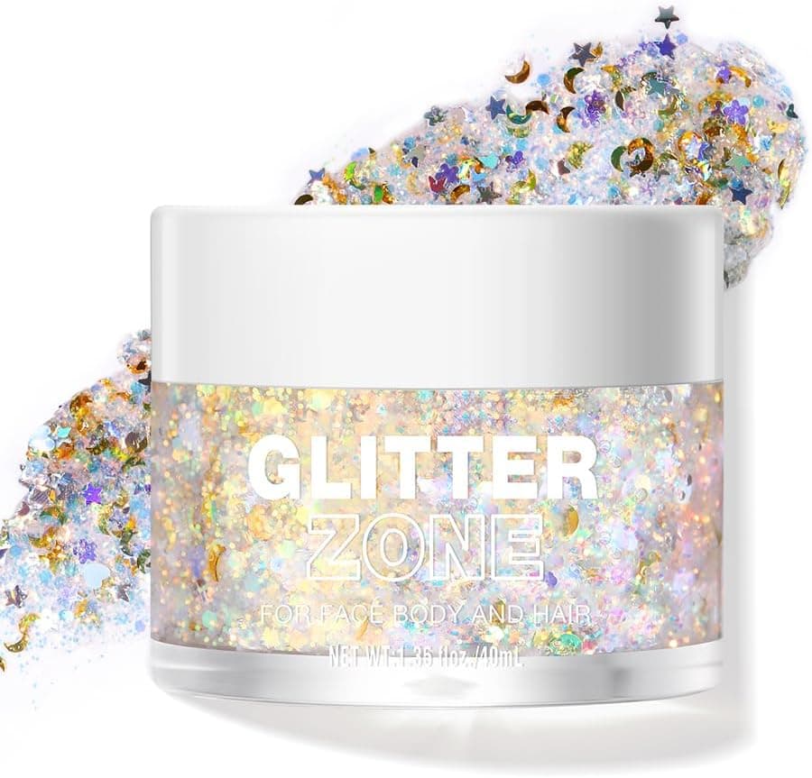 LANGMANNI Holographic Body Glitter Gel for Body