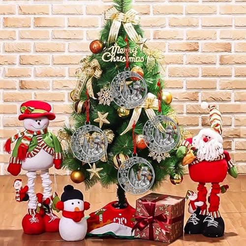 Christmas Ornaments 2025, Snowman Ornaments for Christmas Tree, Metal Snowflake Xmas Ornament, Pretty Cute Holiday Ornament, Vintage Snowman Gift view 4