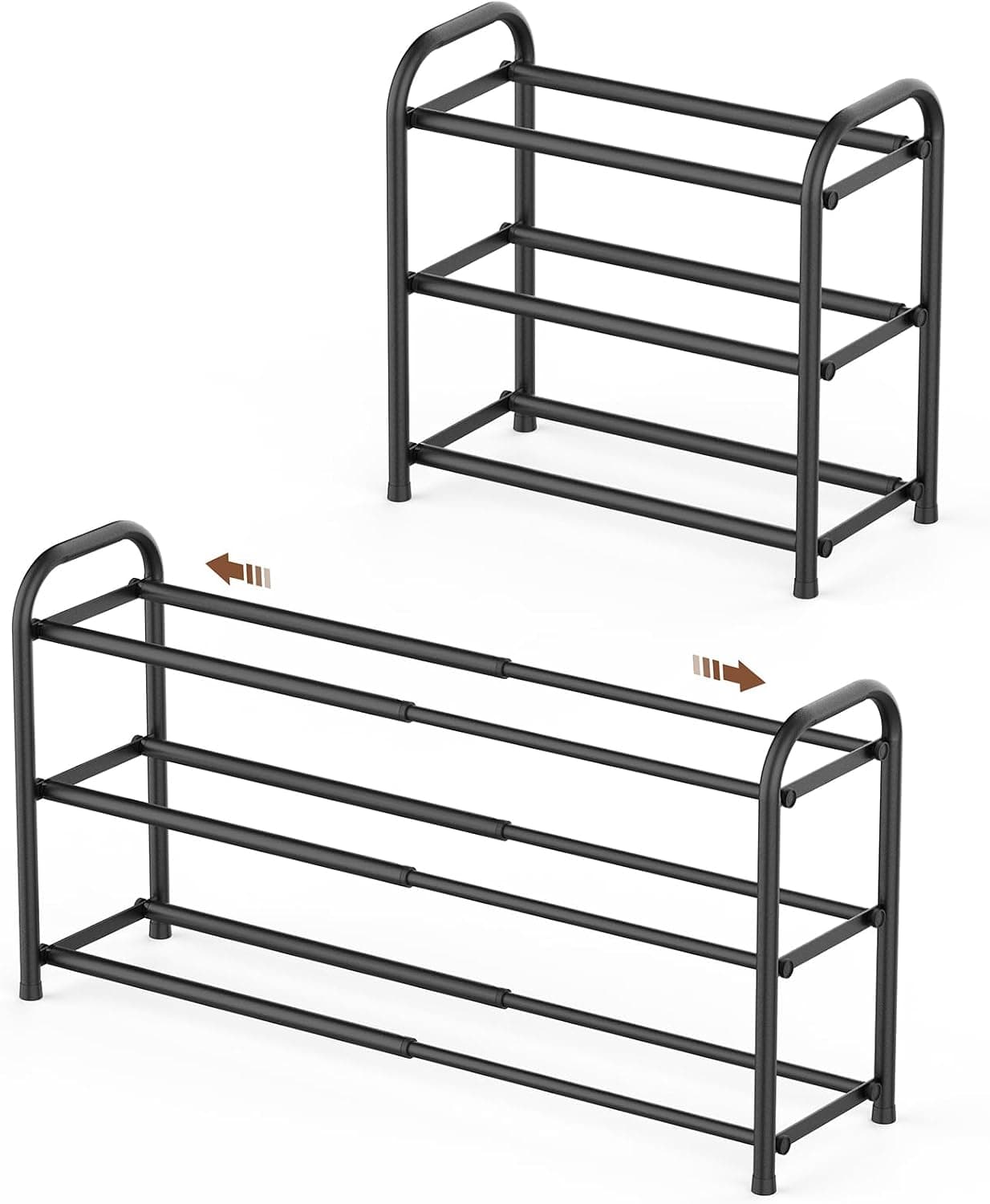 GONFOAM Expandable 3-Tier Shoe Rack