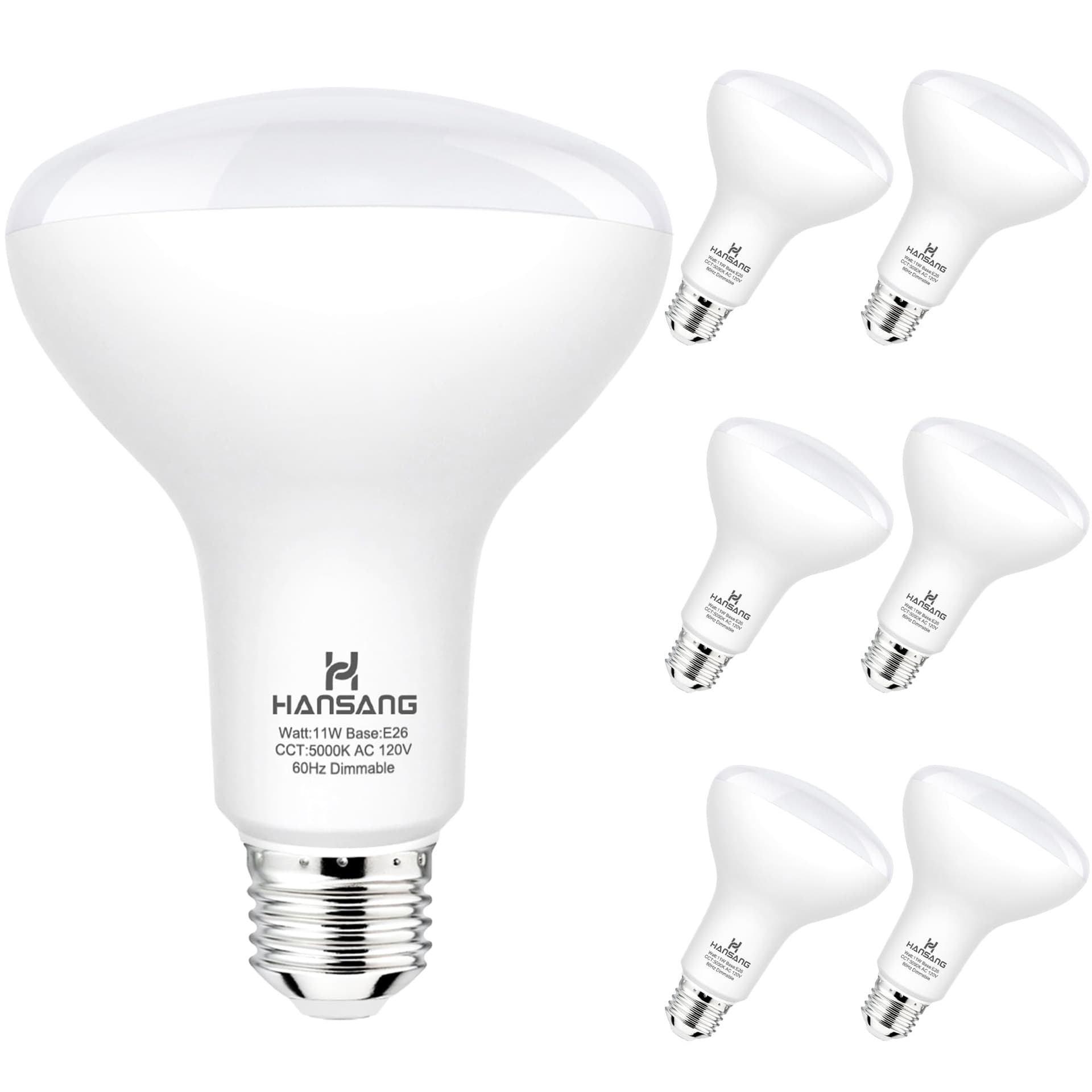 BR30 LED Flood Light Bulbs 65W Equivalent Dimmable E26 5000K Daylight