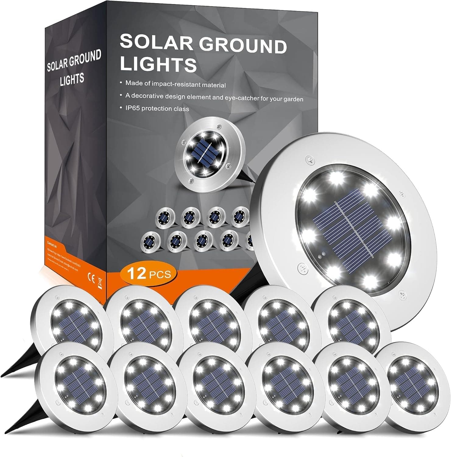 INCX 4.6 Inch Solar Lights Outdoor — image 1