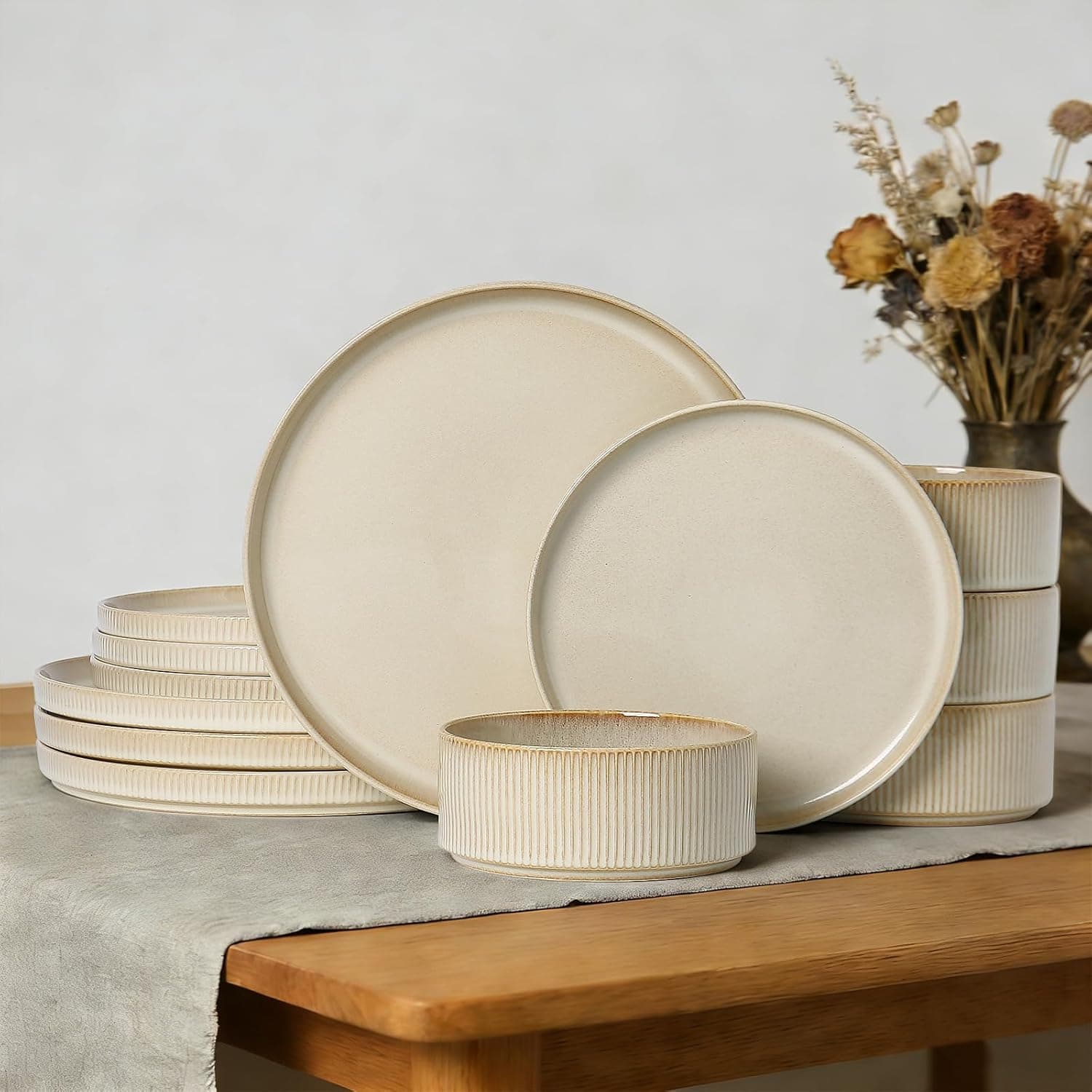 ALOFMO Dinnerware Sets 12 Piece
