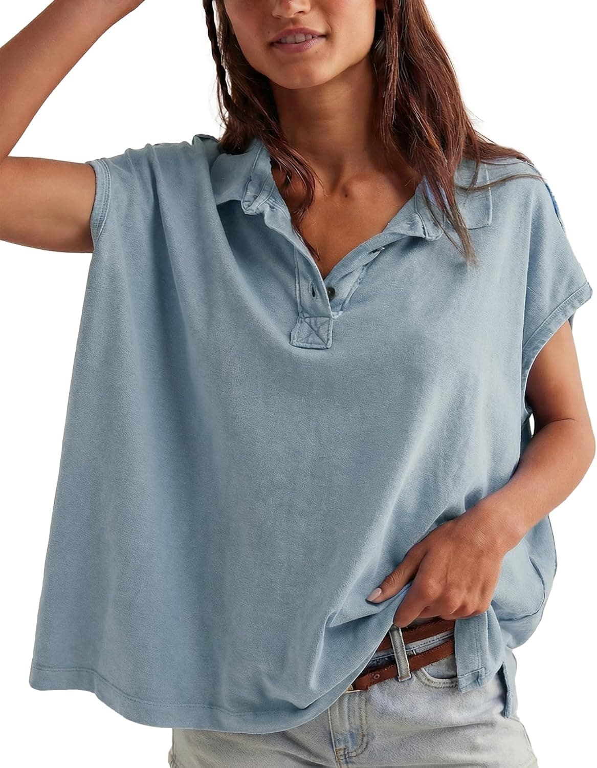 JENKOON Womens Summer Polo Shirts