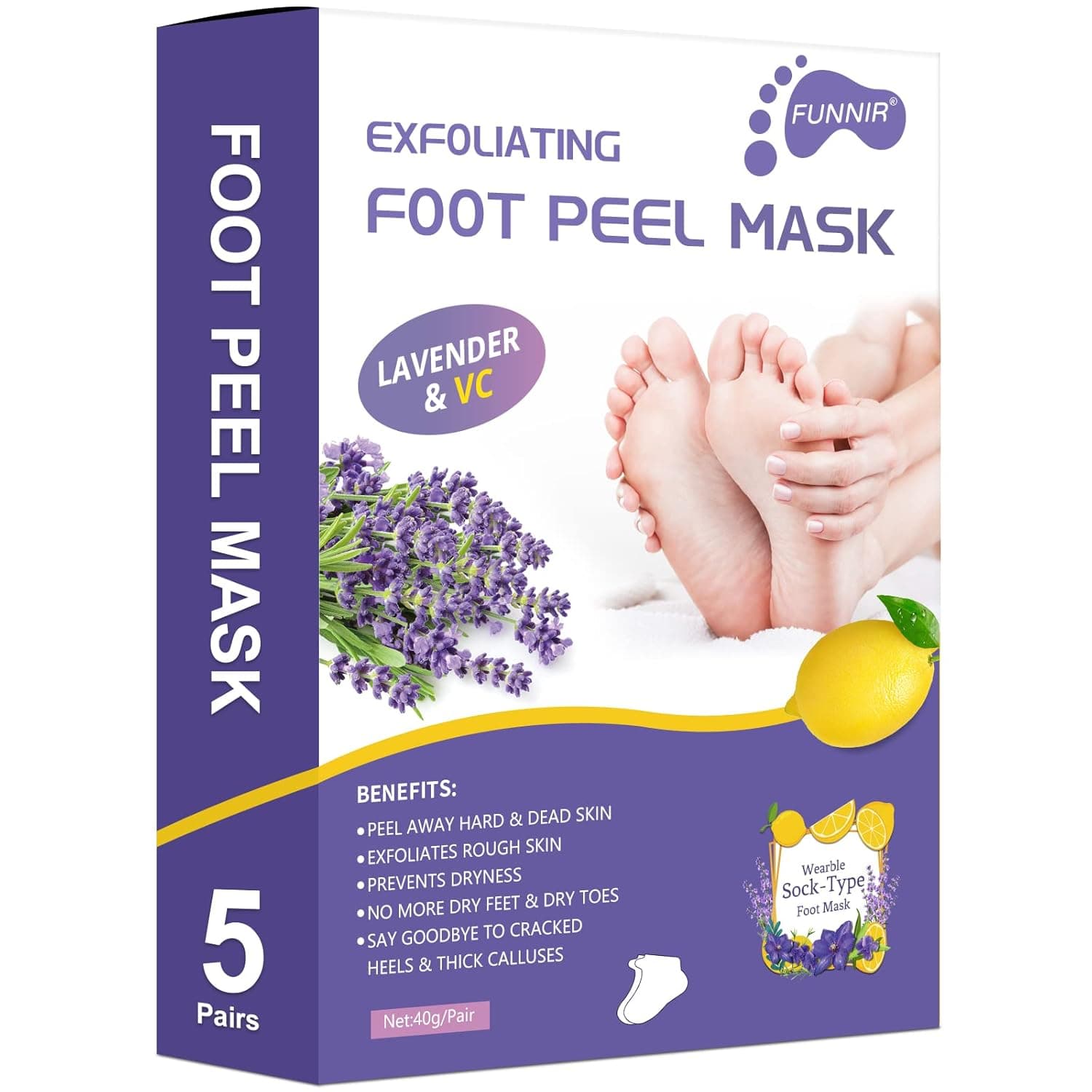 FUNNIR Foot Peeling Mask 5 Pack — image 1
