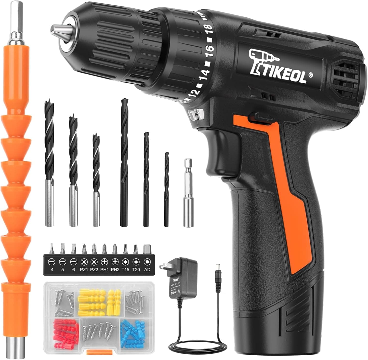 TIKEOL 12V Cordless Drill Set — image 1