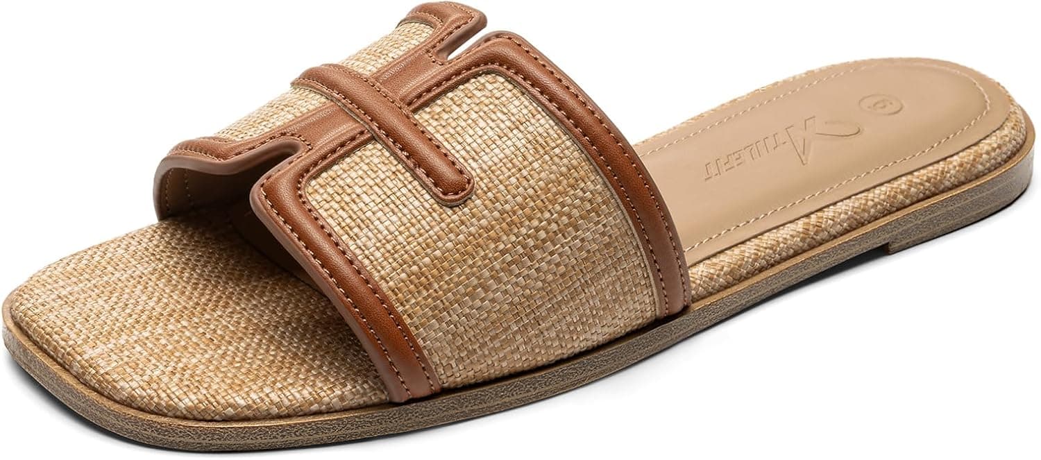 ATHLEFIT Women Flat Sandals