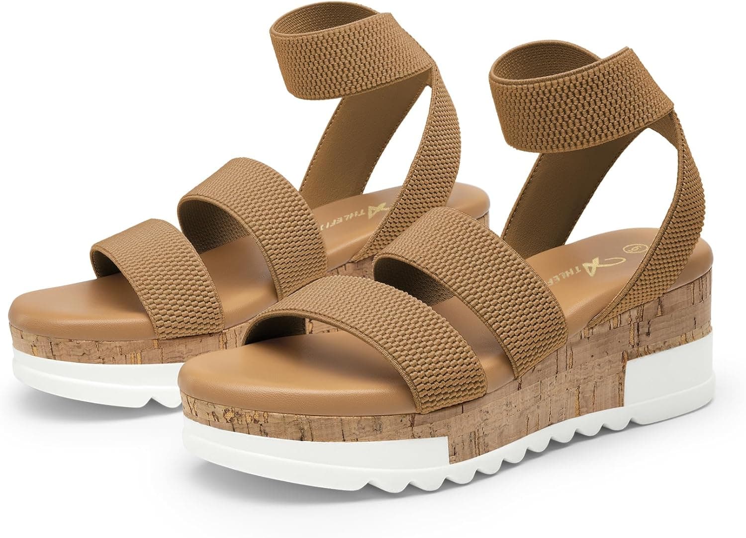 ATHLEFIT Womens Platform Wedge Sandals — image 1
