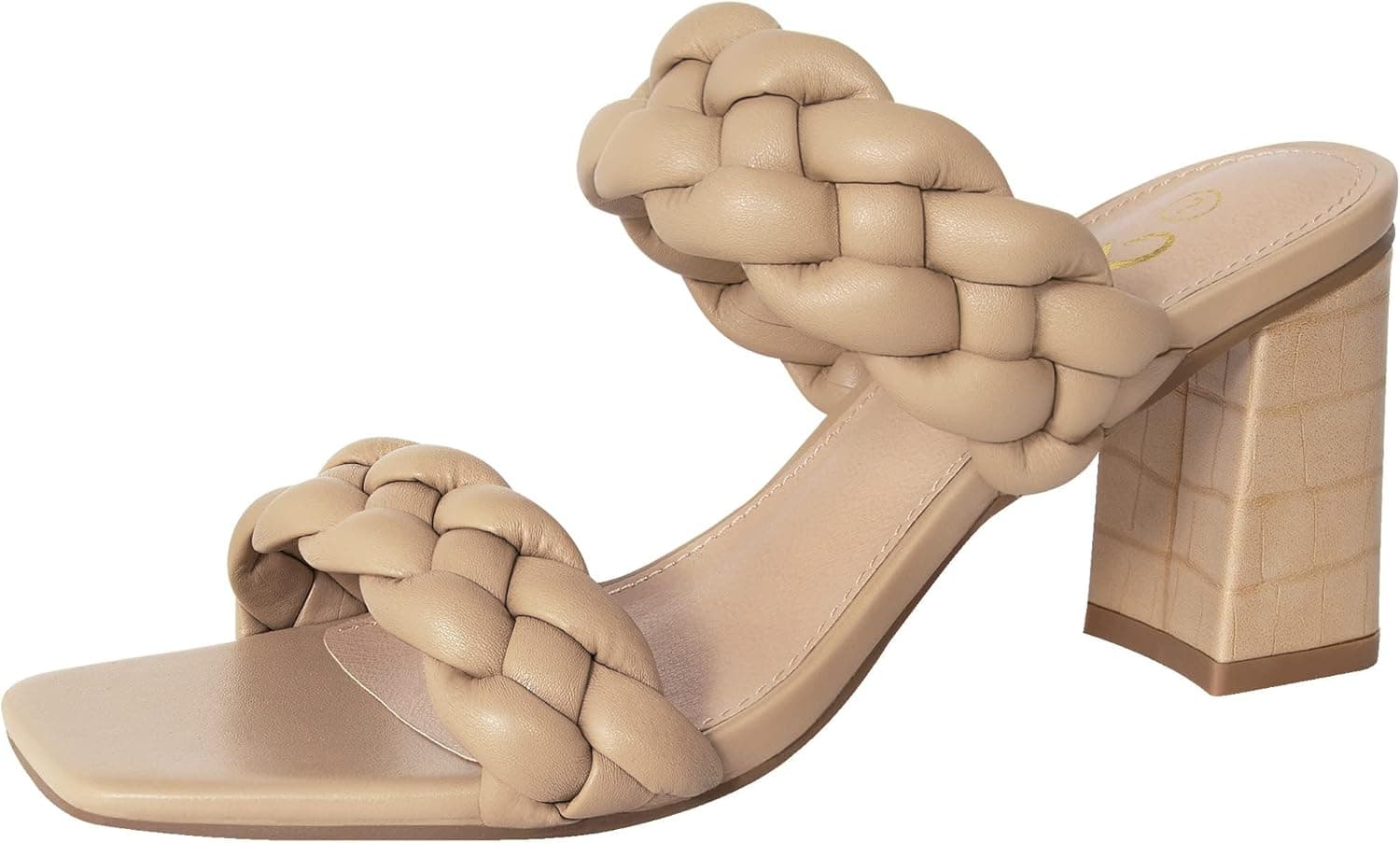 ATHLEFIT Braided Heeled Sandals