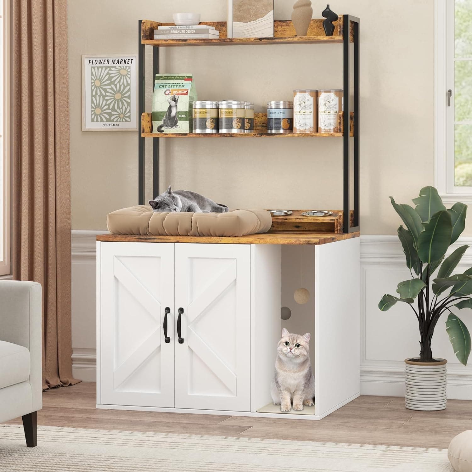GARVEE Cat Litter Box Enclosure