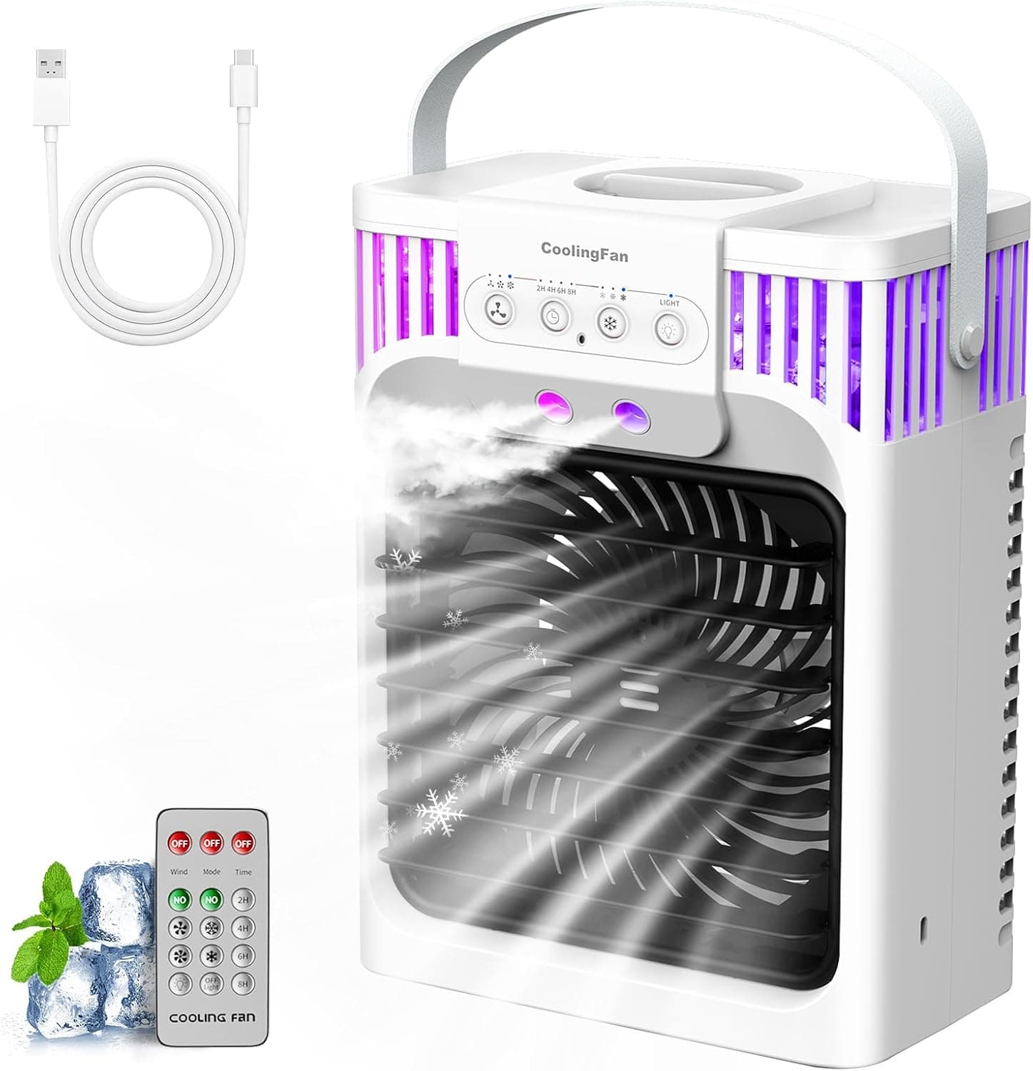 JASSTEIN 4 in 1 Portable Air Conditioners Cooling Fan — image 1