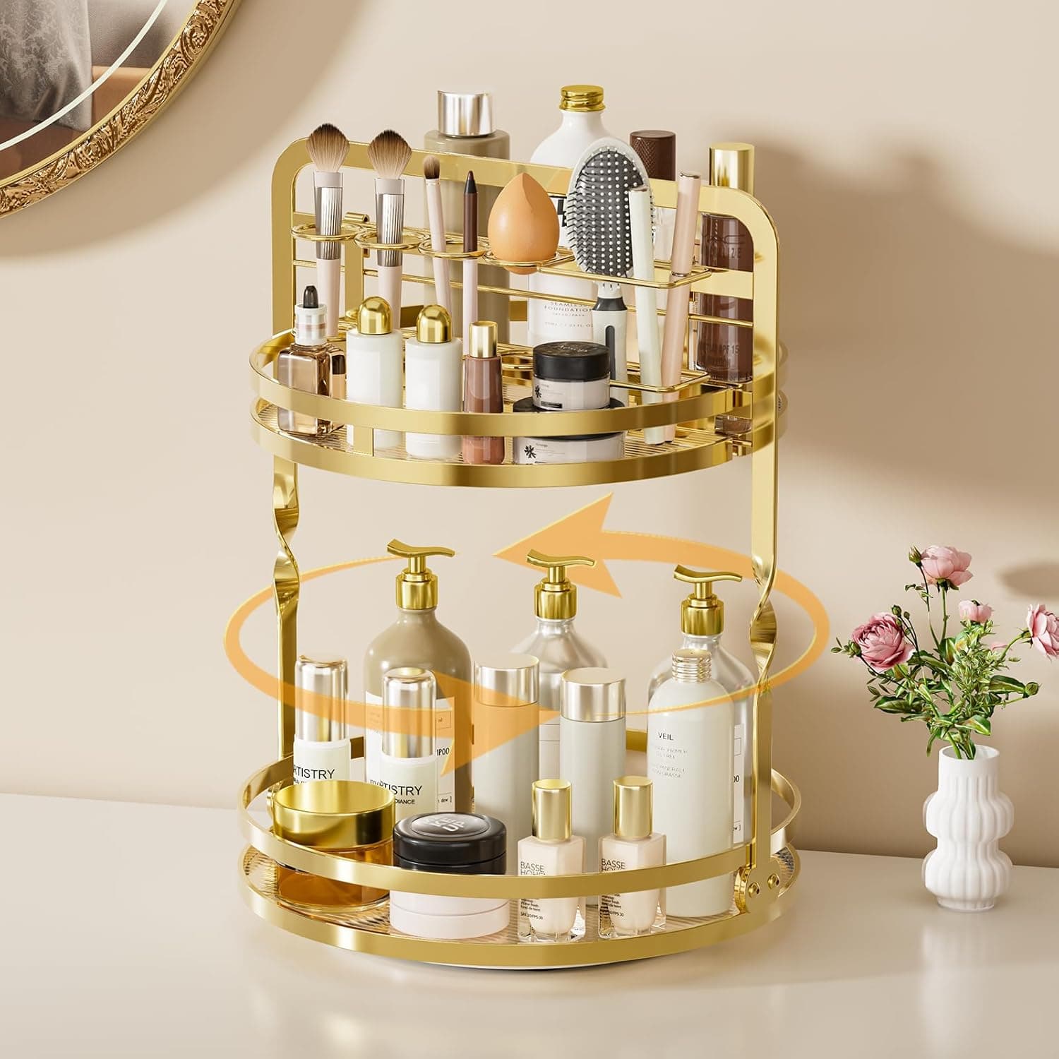 SEENWUUN 360° Rotating Makeup Organizer