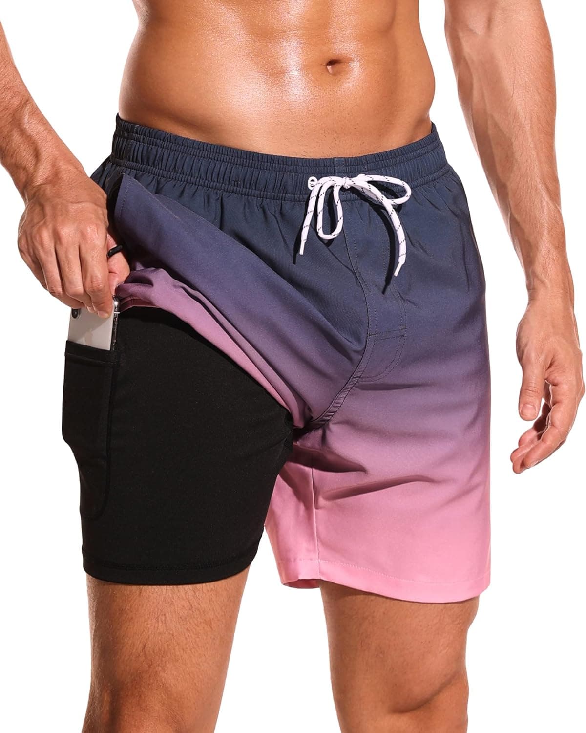 SILKWORLD Mens Swimming Trunks