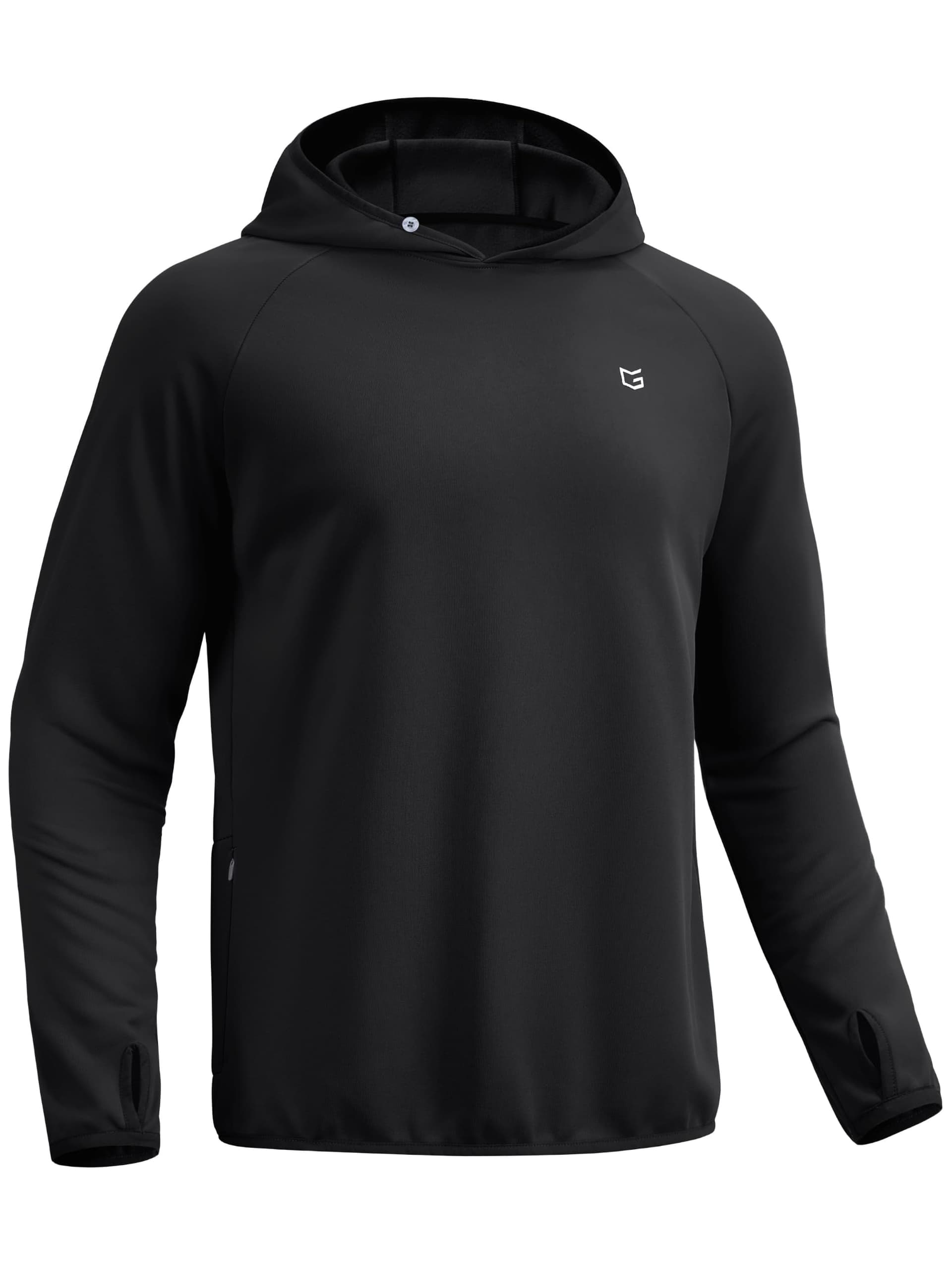 G Gradual Men's Fleece Lightweight Hoodie Athletic Gym Hooded Sweatshirt