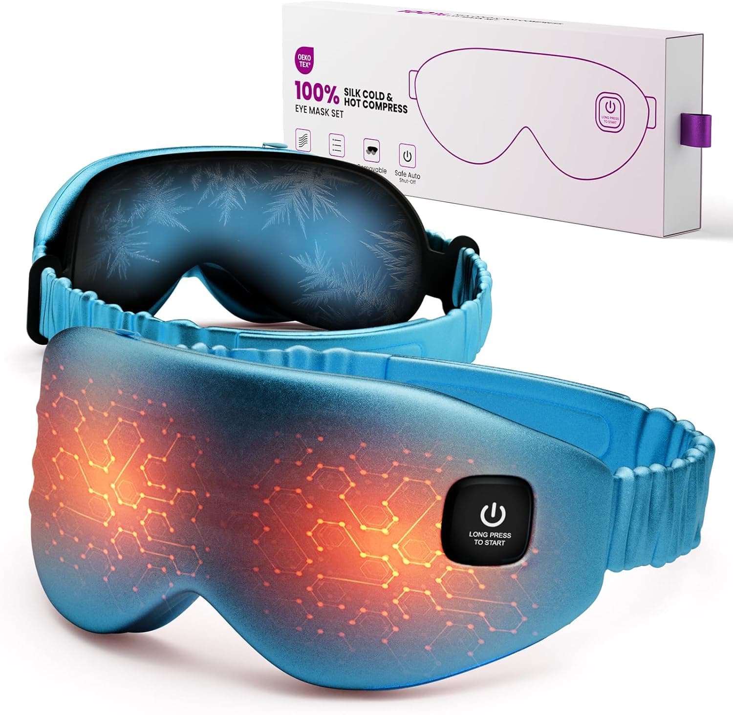 AZANG 100% Silk Heated Eye Mask — image 1
