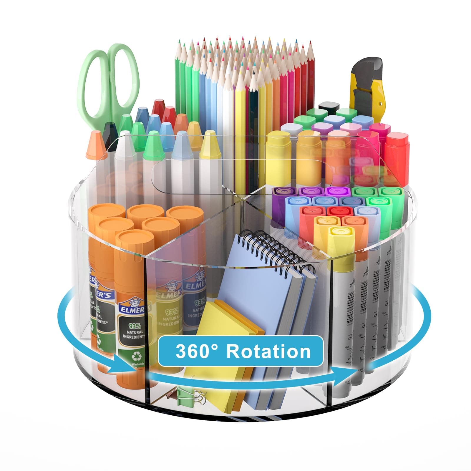 Rotating Markers Organizer for Kids