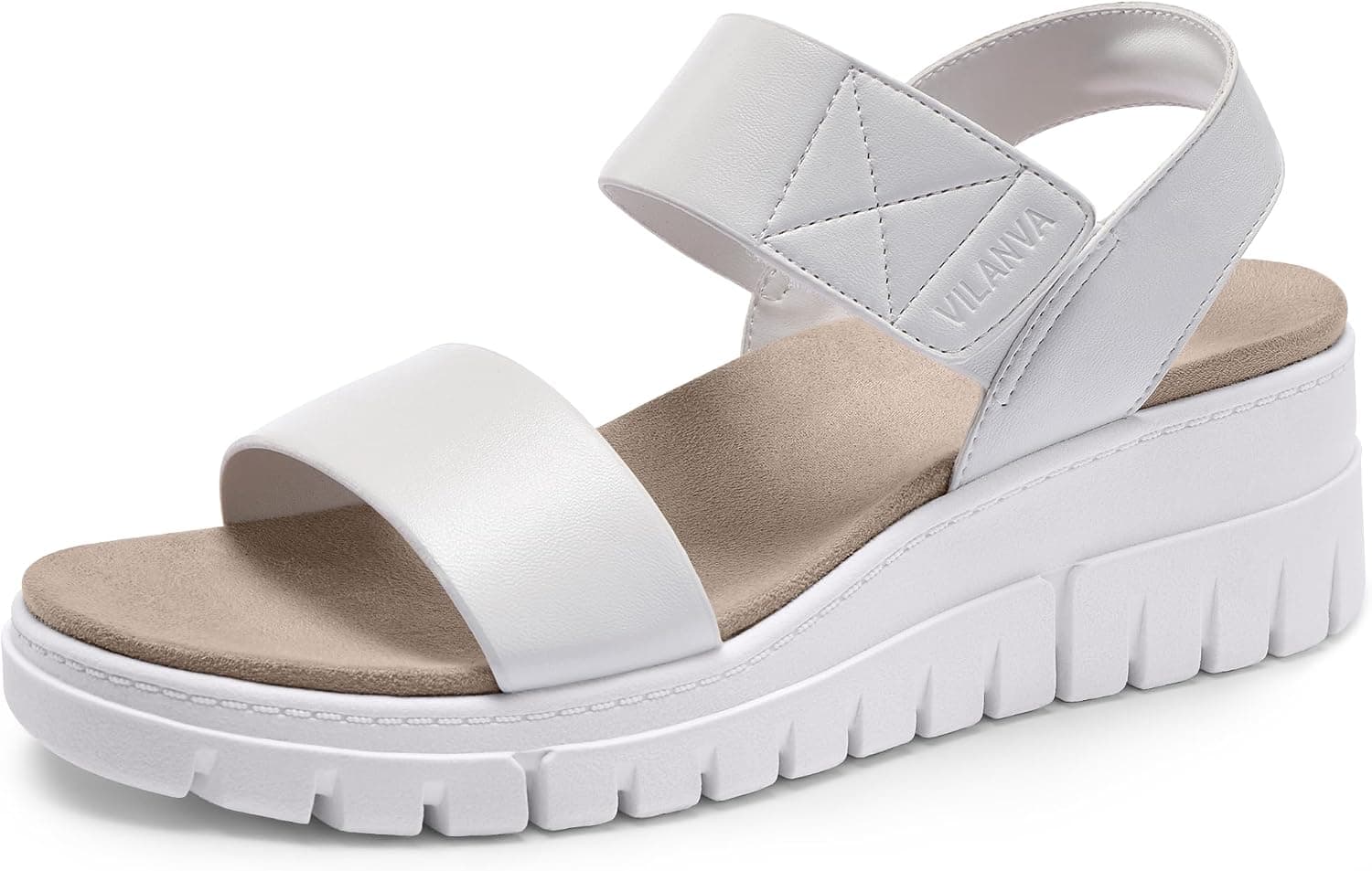 VILANVA Women's Platform Wedge Sandals